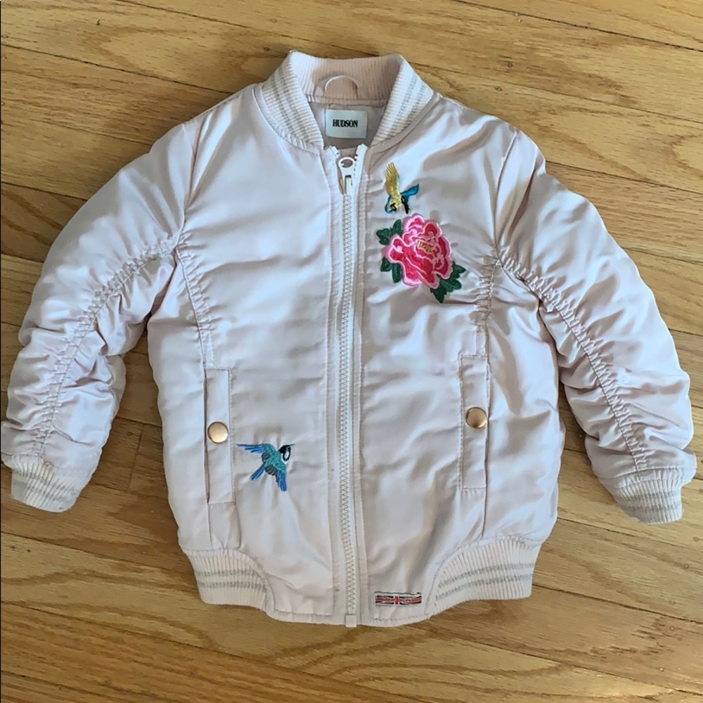 Hudson Girls puffer coat. Blush pink. 3T.